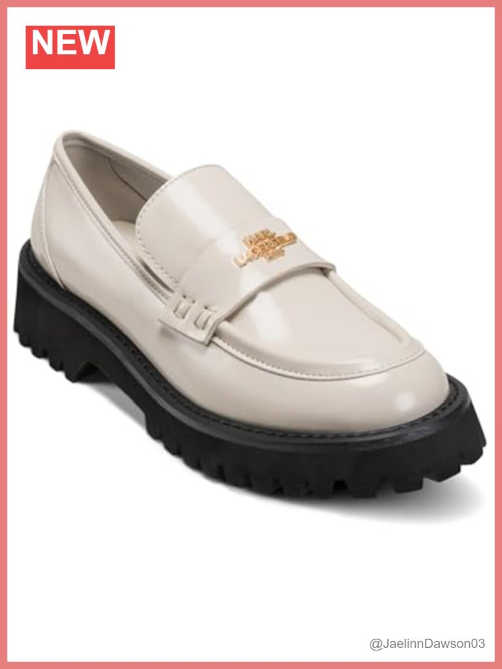 Karl Lagerfeld Gwen Platform Loafer Women's Shoes Logo